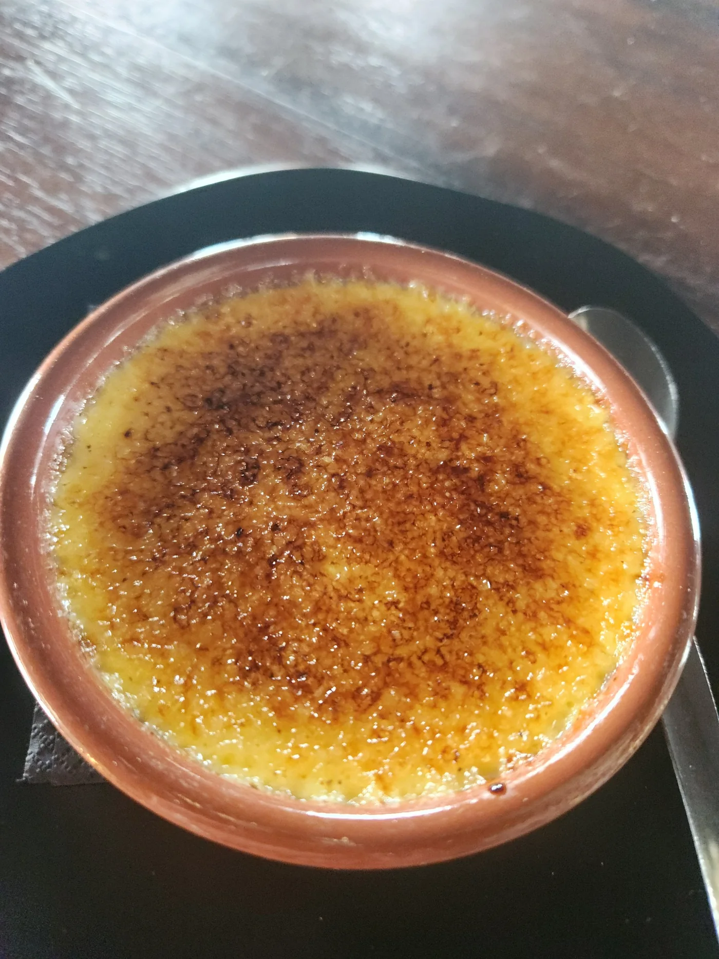 Dessert crémeux du Racer Café